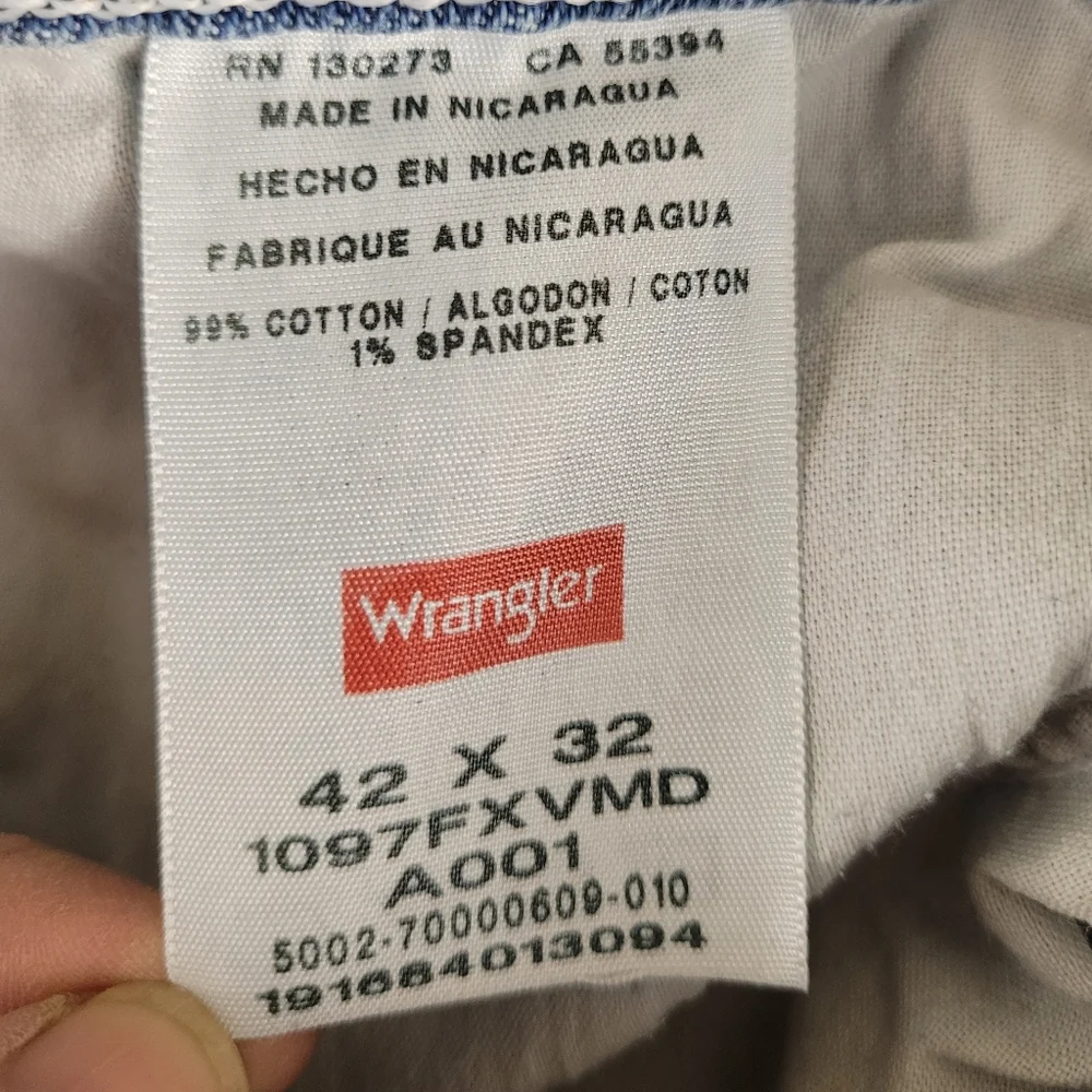 Wrangler Five‎ Star Premium Denim Regular Fit Men's 42x32